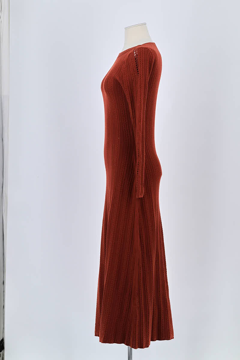 Robe Sézane Marron en Laine