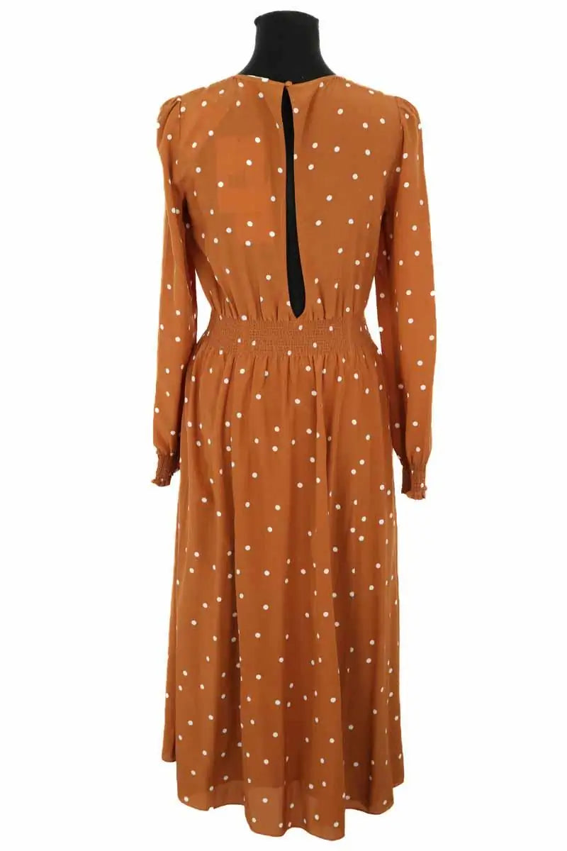 Robe Sézane Marron en Soie