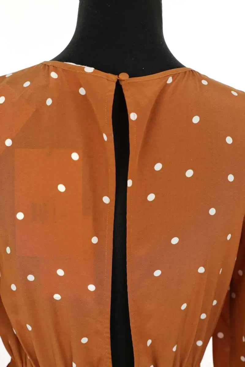 Robe Sézane Marron en Soie
