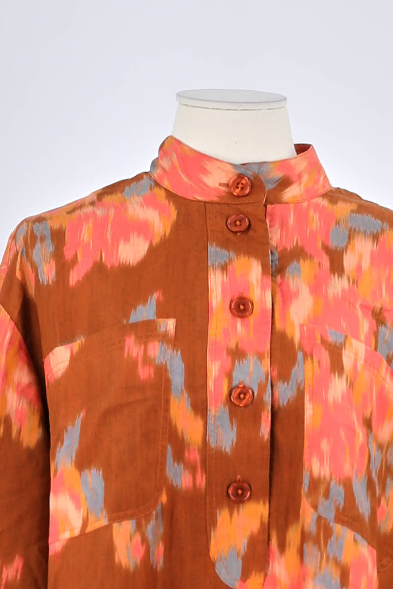 Robe Sézane Marron en Soie