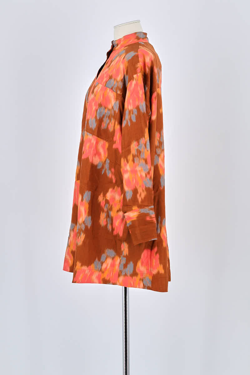 Robe Sézane Marron en Soie