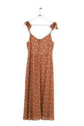 Robe Sézane Marron en Synthétique, taille L - Seconde Main
