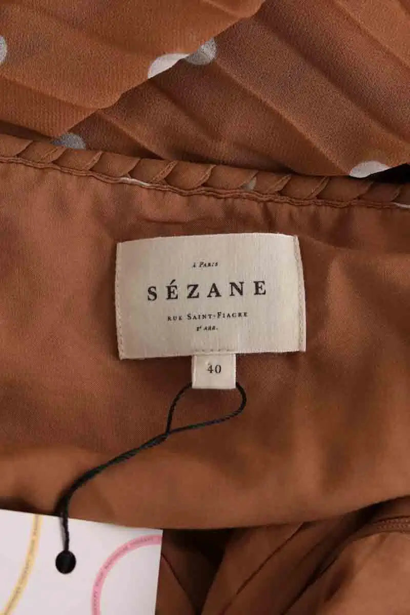 Robe Sézane Marron en Synthétique