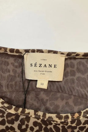 Robe Sézane Marron en Synthétique