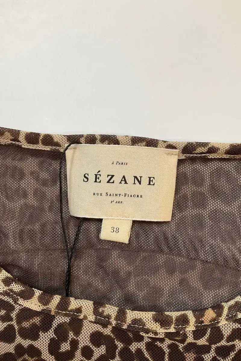 Robe Sézane Marron en Synthétique