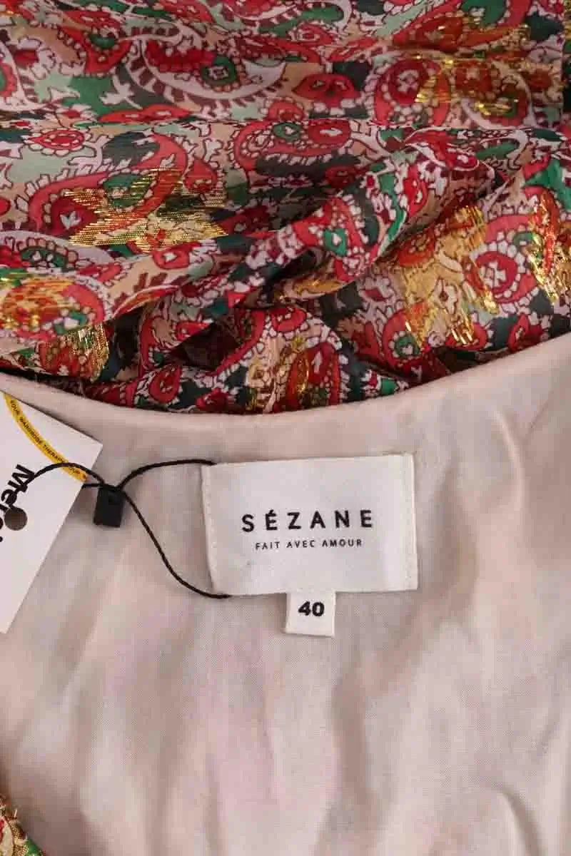 Robe Sézane Multicolore en Soie