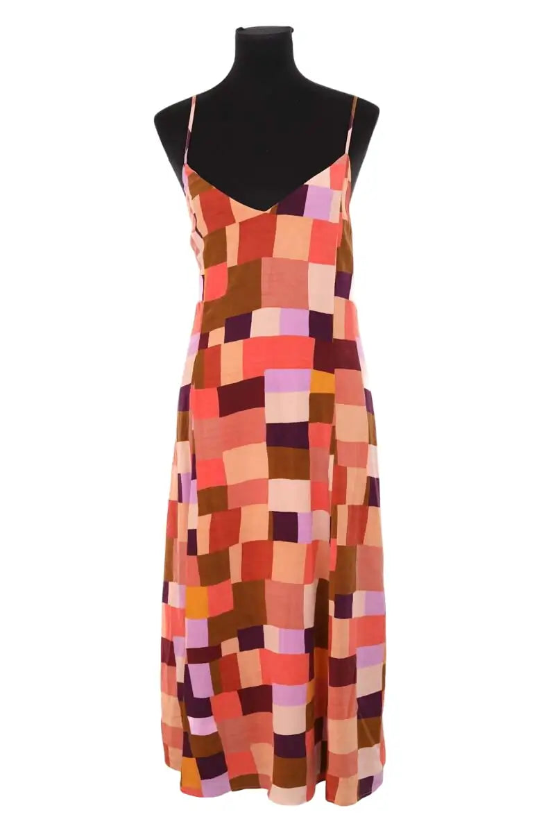 Robe Sézane Multicolore en Soie, taille XL - Seconde Main