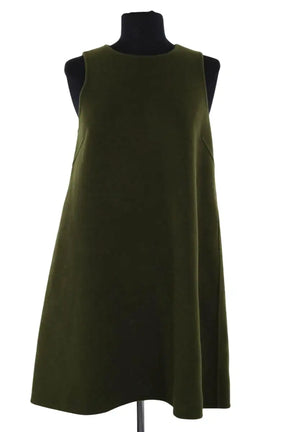 Robe Sézane Nicia Kaki en Laine, taille S - Seconde Main