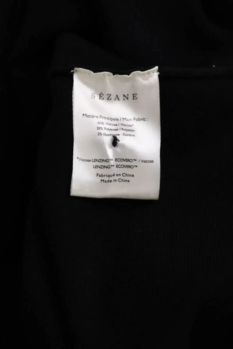 Robe Sézane Noir en Coton