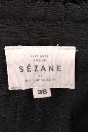 Robe Sézane Noir en Coton