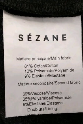 Robe Sézane Noir en Coton