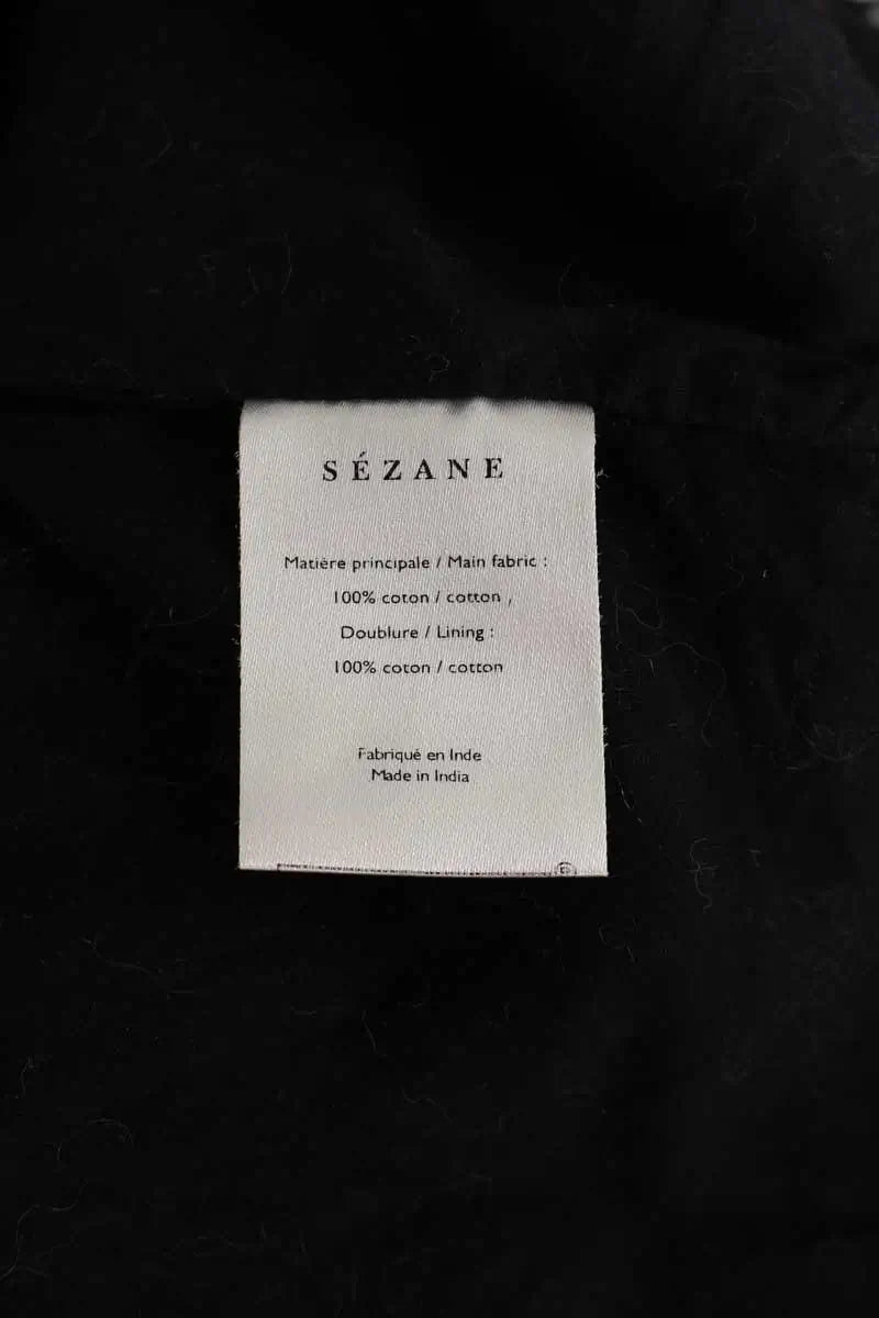 Robe Sézane Noir en Coton