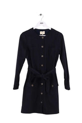 Robe Sézane Noir en Coton, taille S - Seconde Main