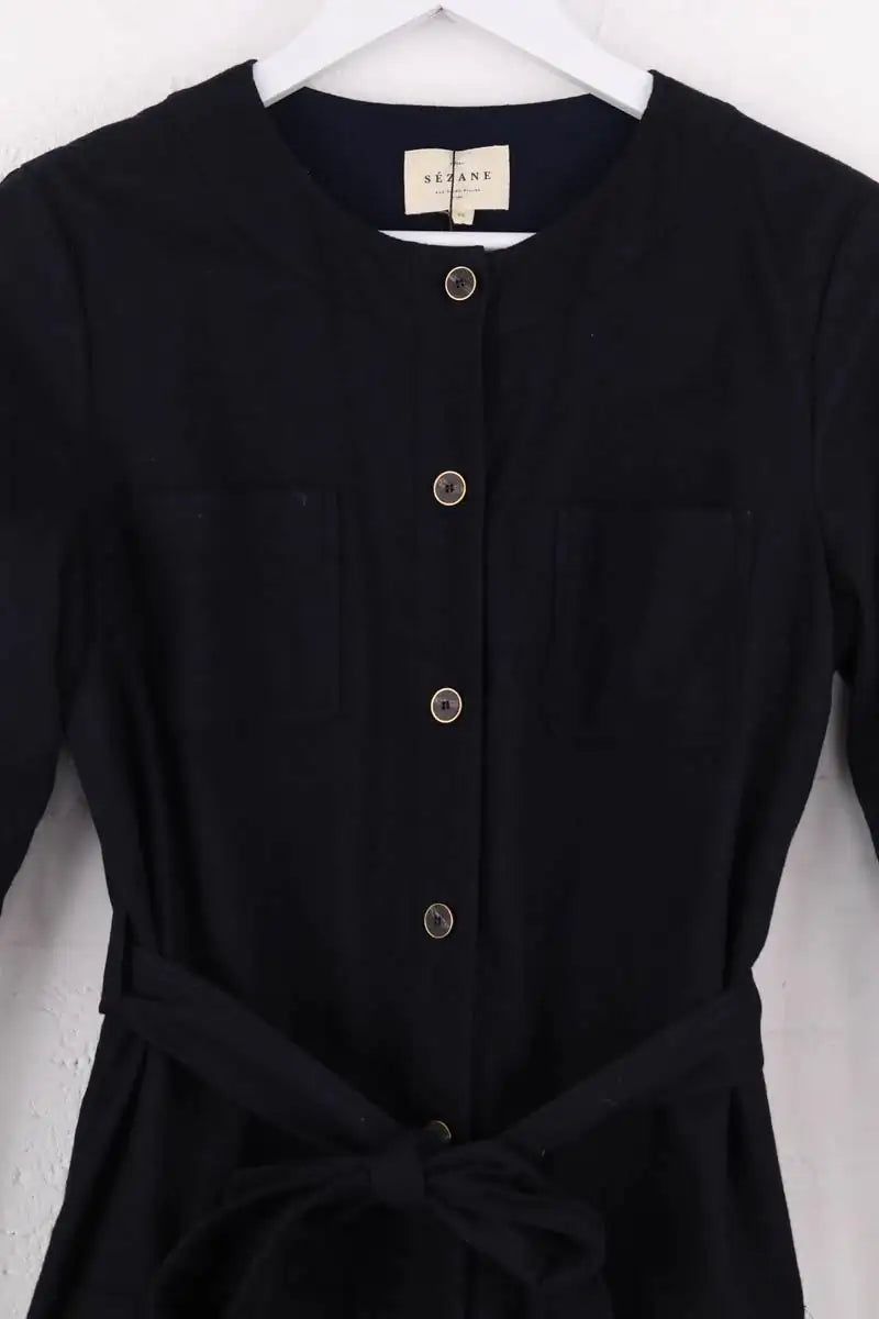Robe Sézane Noir en Coton