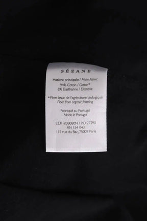 Robe Sézane Noir en Coton