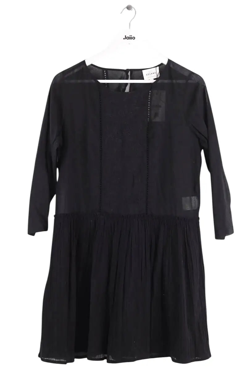 Robe Sézane Noir en Coton, taille XL - Seconde Main