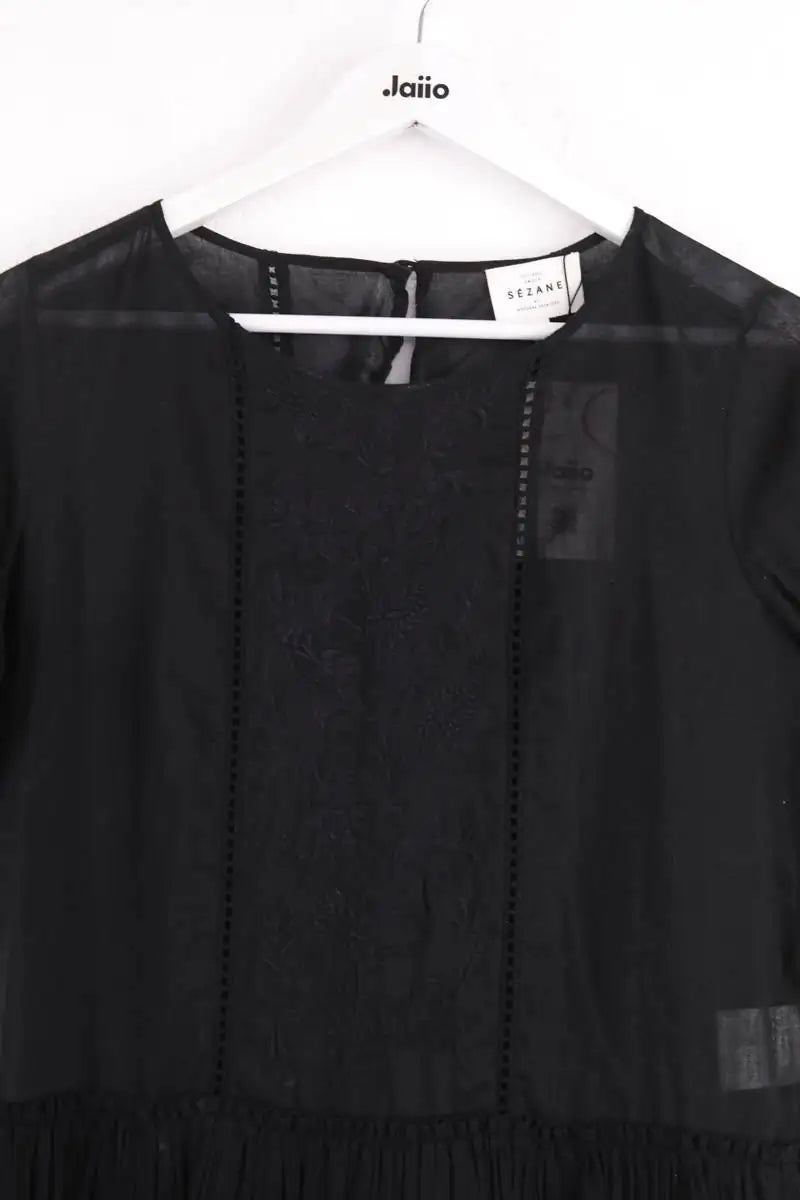 Robe Sézane Noir en Coton