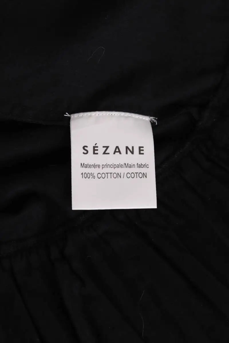 Robe Sézane Noir en Coton