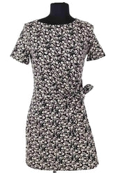 Robe Sézane Noir en Coton, taille XS - Seconde Main