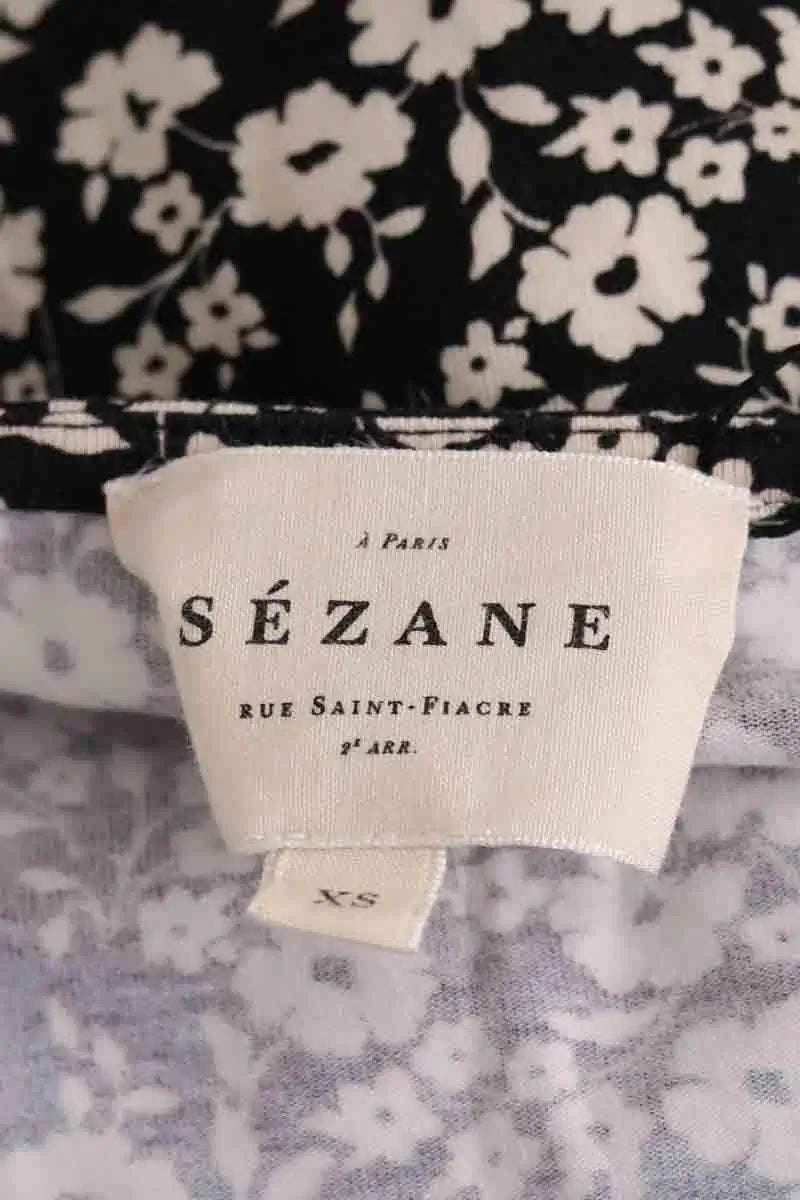 Robe Sézane Noir en Coton