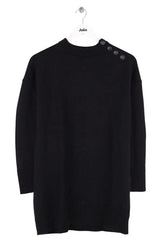 Robe Sézane Noir en Laine, taille S - Seconde Main