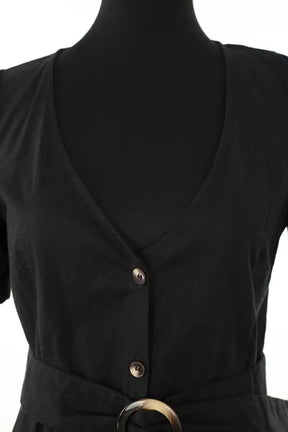 Robe Sézane Noir en Lin