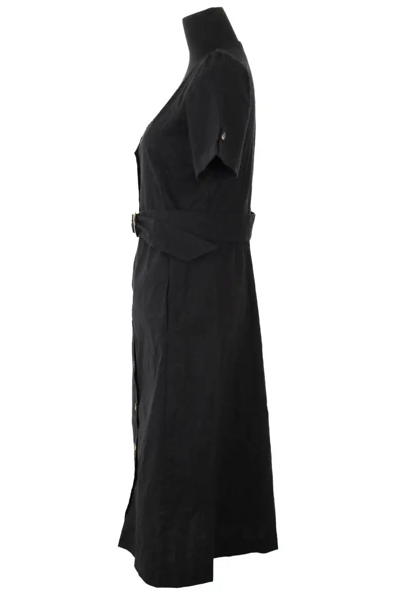 Robe Sézane Noir en Lin