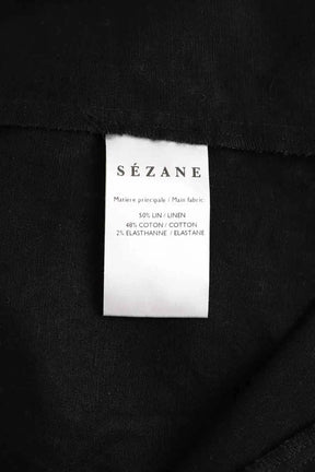 Robe Sézane Noir en Lin