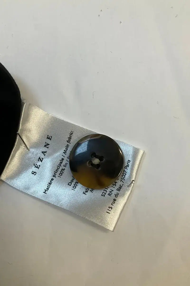 Robe Sézane Noir en Lin