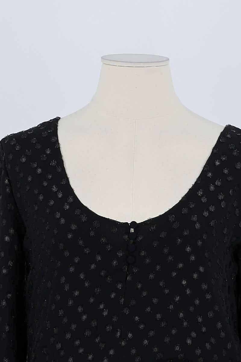 Robe Sézane Noir en Polyester