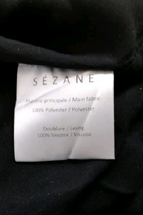 Robe Sézane Noir en Polyester