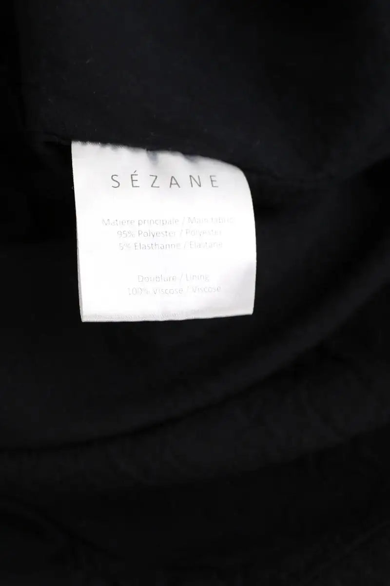 Robe Sézane Noir en Polyester