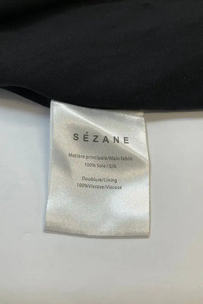 Robe Sézane Noir en Soie