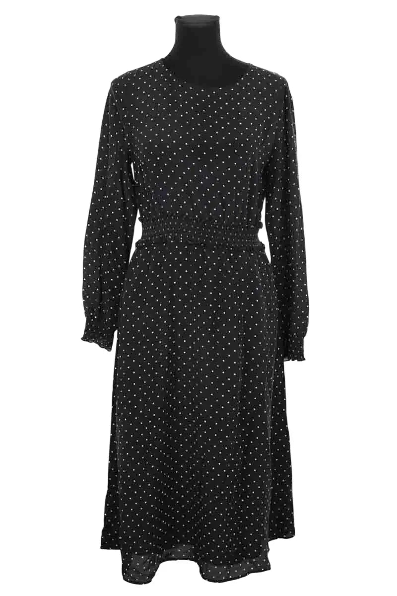 Robe Sézane Noir en Soie, taille M - Seconde Main
