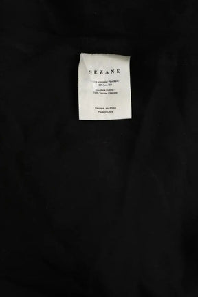 Robe Sézane Noir en Soie