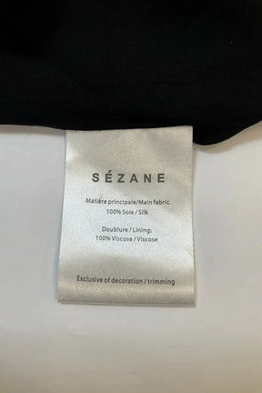 Robe Sézane Noir en Soie
