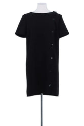 Robe Sézane Noir en Synthétique, taille L - Seconde Main