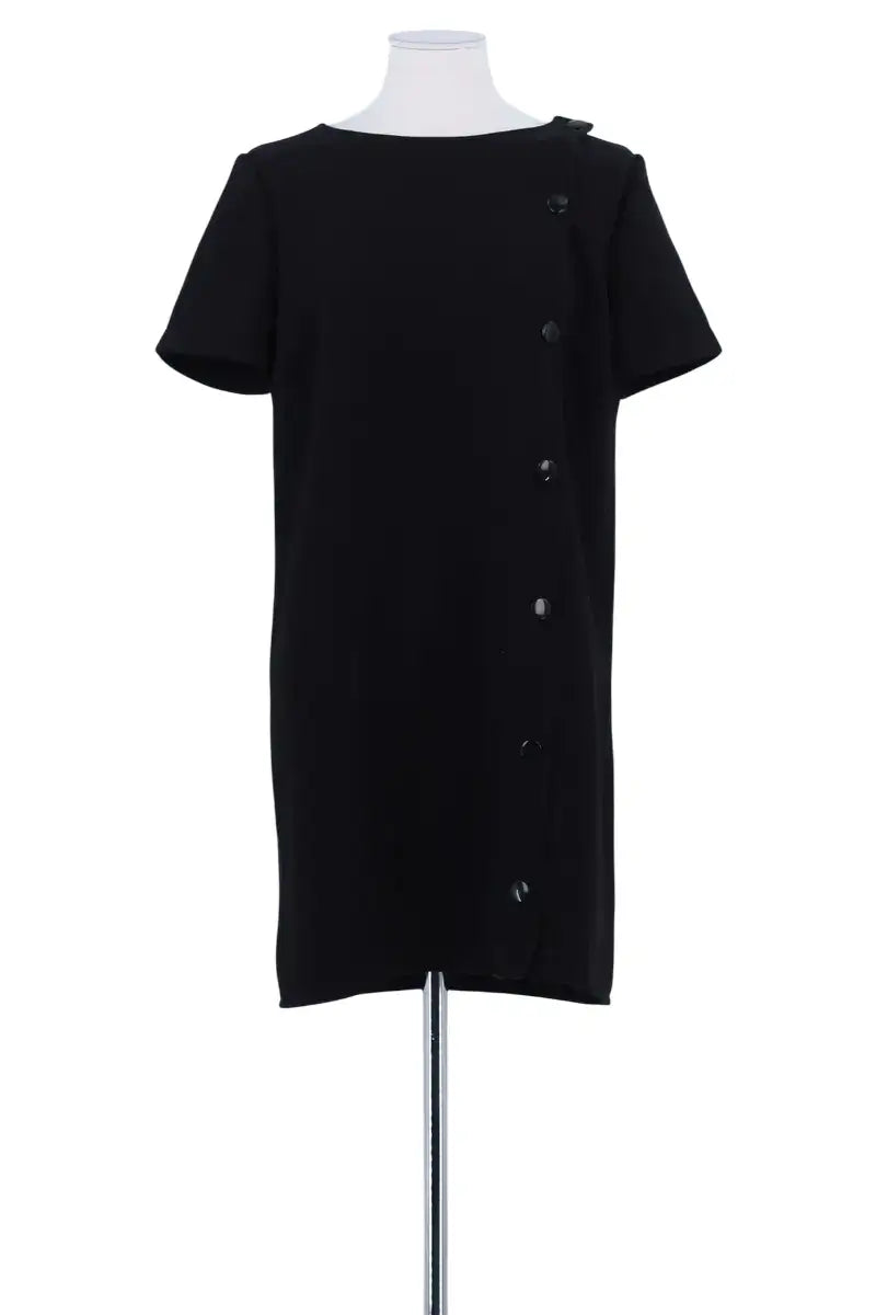 Robe Sézane Noir en Synthétique, taille L - Seconde Main