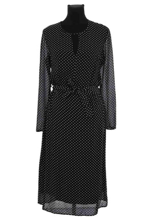 Robe Sézane Noir en Synthétique, taille M - Seconde Main