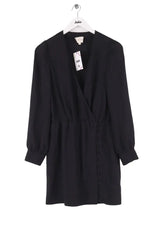 Robe Sézane Noir en Synthétique, taille M - Seconde Main