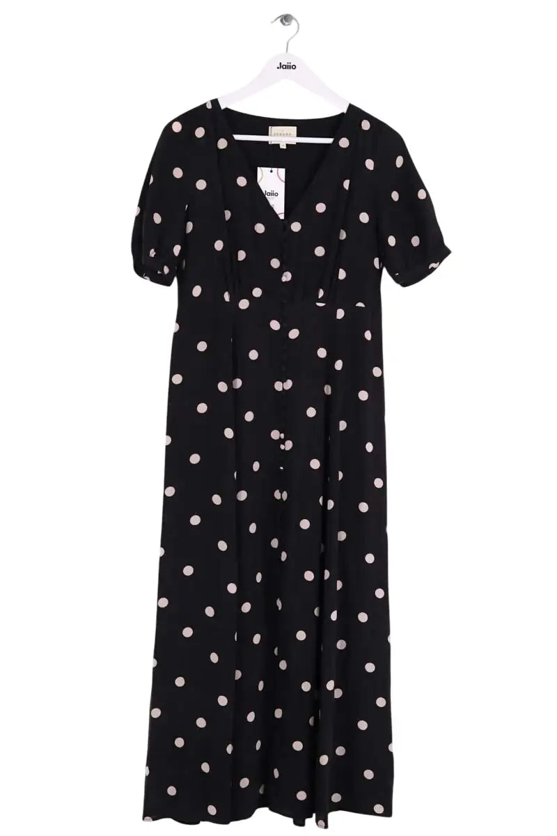Robe Sézane Noir en Synthétique, taille S - Seconde Main