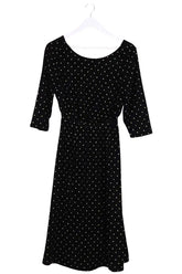 Robe Sézane Noir en Synthétique, taille XS - Seconde Main