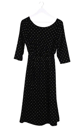 Robe Sézane Noir en Synthétique, taille XS - Seconde Main