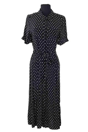 Robe Sézane Noir en Viscose, taille M - Seconde Main