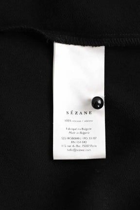 Robe Sézane Noir en Viscose