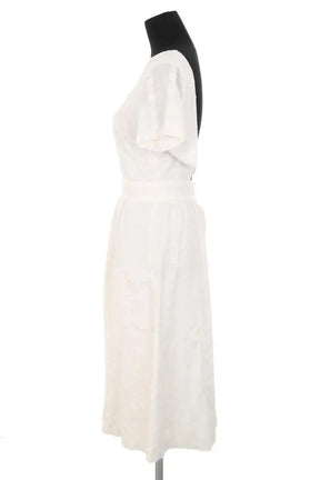 Robe Sézane Odalie Ecru en Coton