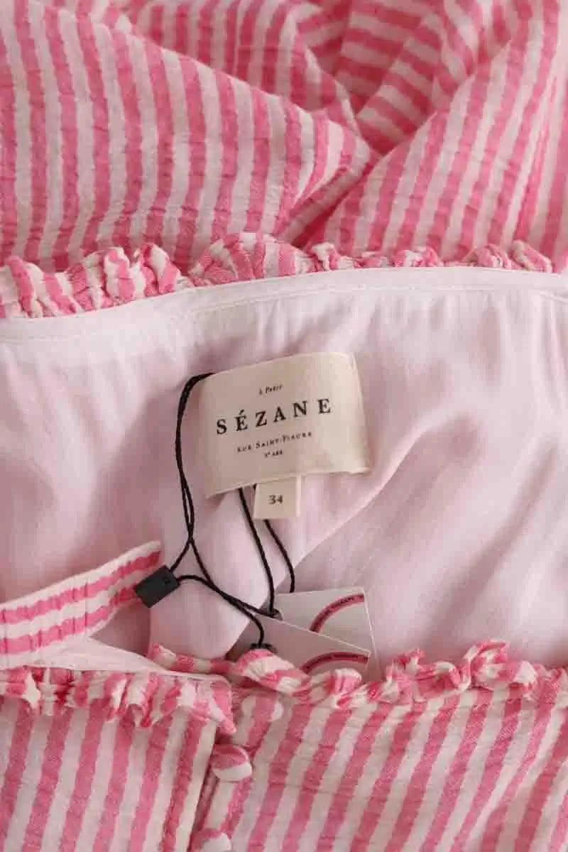 Robe Sézane Rose en Coton