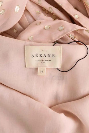 Robe Sézane Rose en Soie