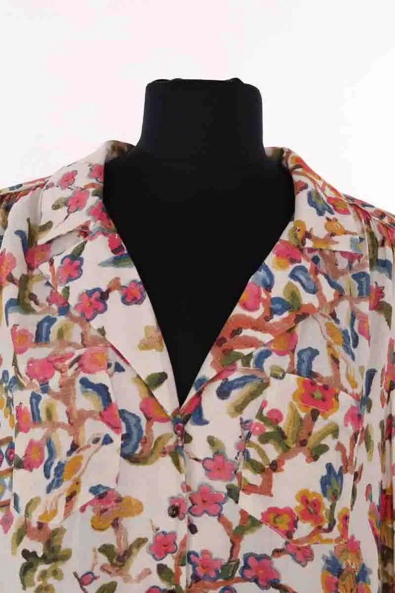 Robe Sézane Rose en Viscose