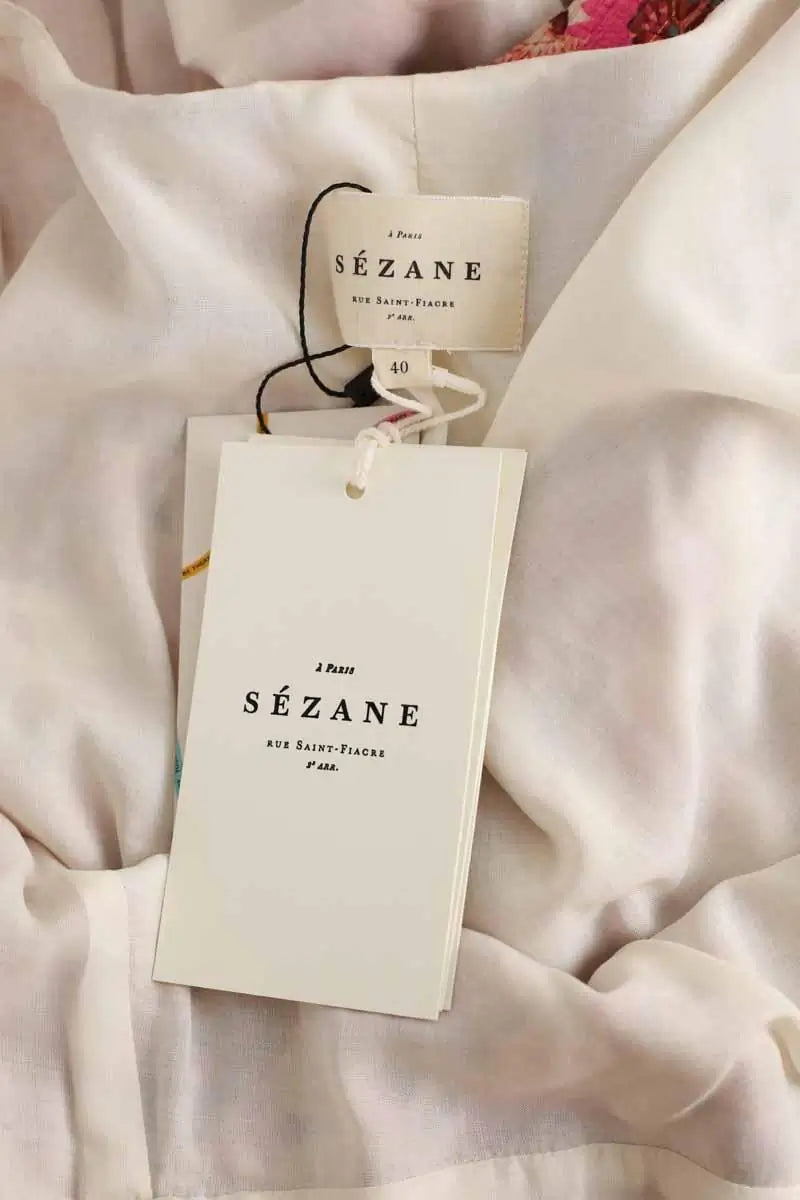 Robe Sézane Rose en Viscose